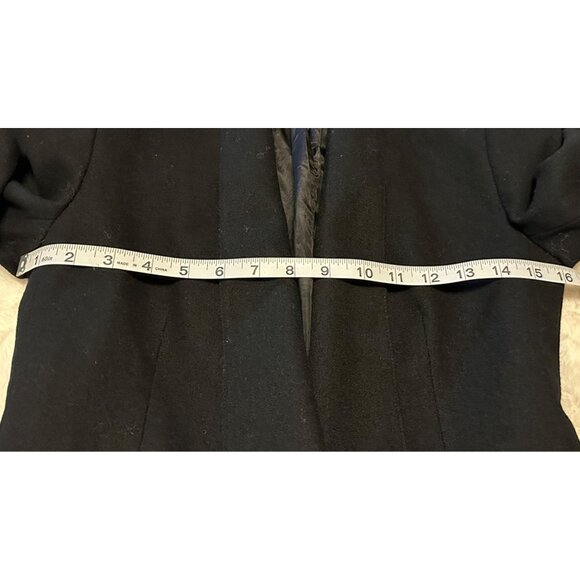 VINTAGE Women's Raspini Brand Black Blazer Jacket 100% Pure Wool Size XS/S - Picture 8 of 16